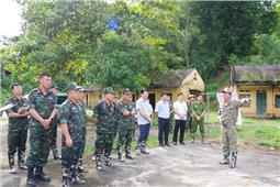 Bộ CHQS tỉnh Bắc Kạn kiểm tra công tác chuẩn bị diễn tập khu vực phòng thủ huyện Ba Bể năm 2024